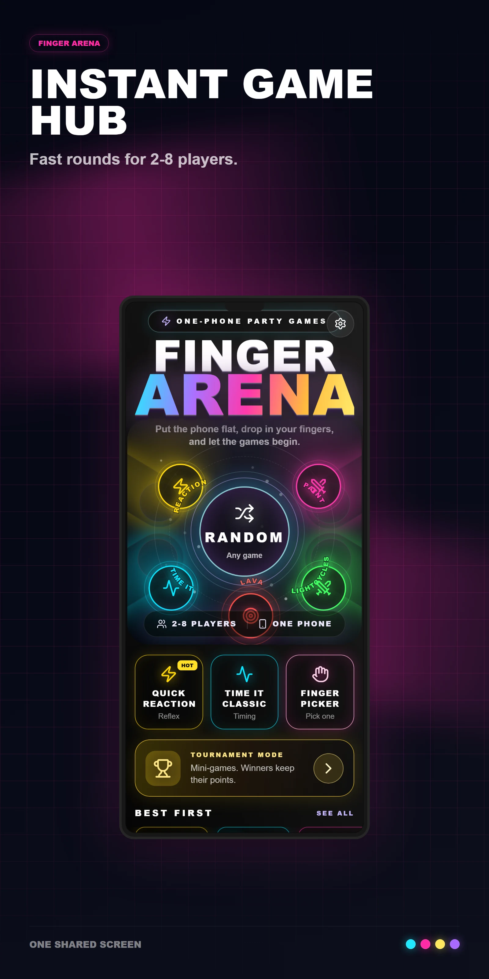 Finger Arena: 2-8 Player Games screenshot